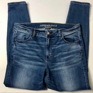 AMERICAN EAGLE super stretch hi rise jegging 14